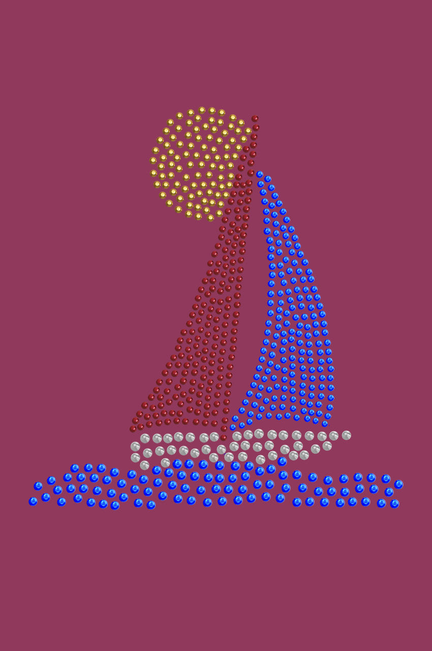 Sailboat (Rhinestud) - Bandanna