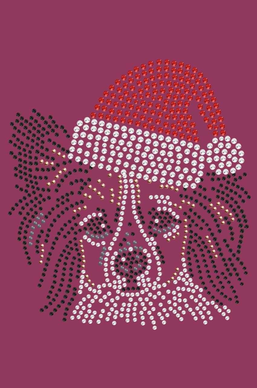 Papillon with Santa Hat - Bandana