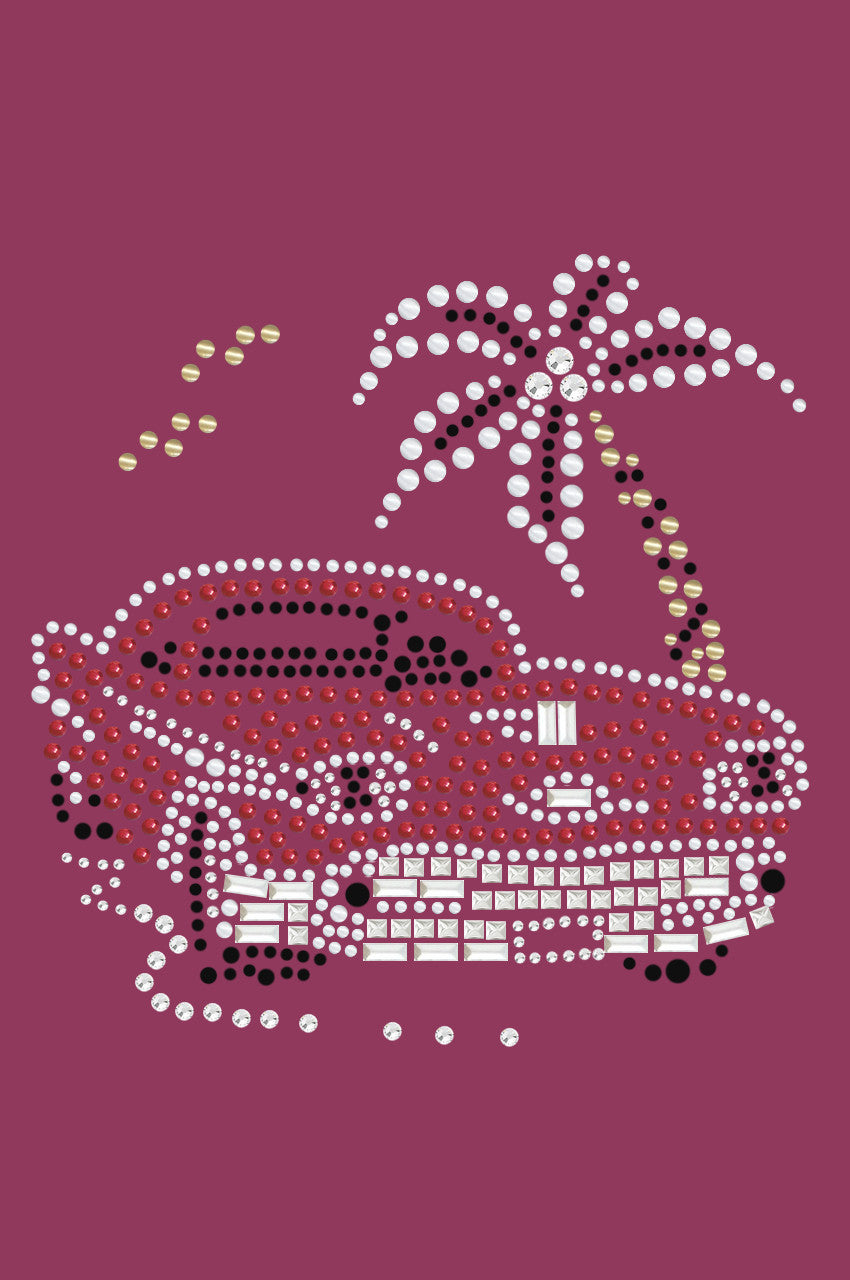 Car with Palm Tree (Red) - Bandanas