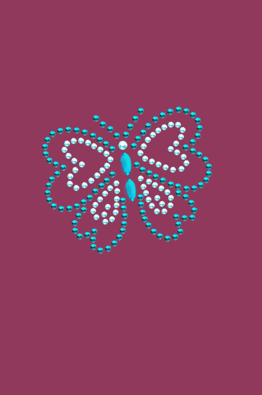Blue Rhinestud Butterfly - Bandannas