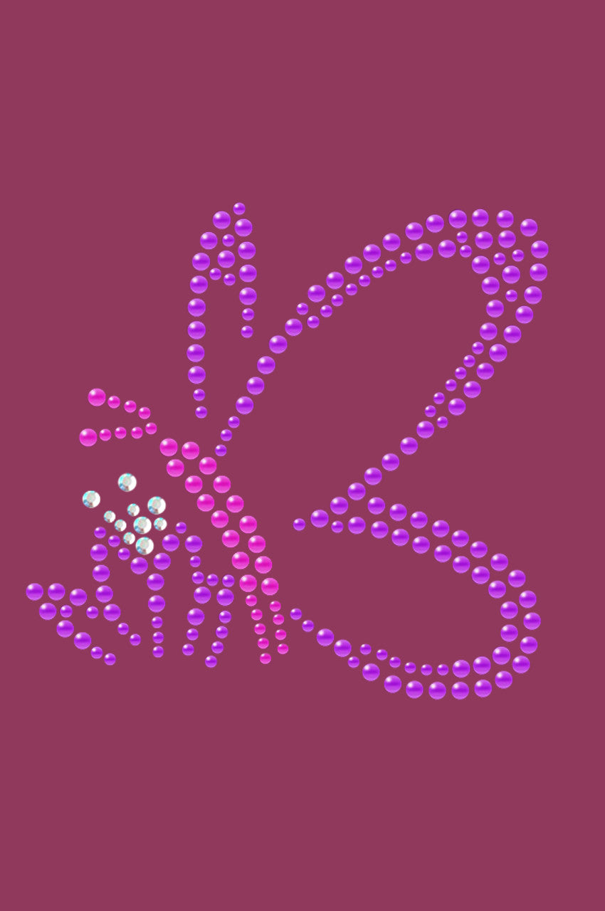 Pink & Purple Nailhead Butterfly - Bandannas