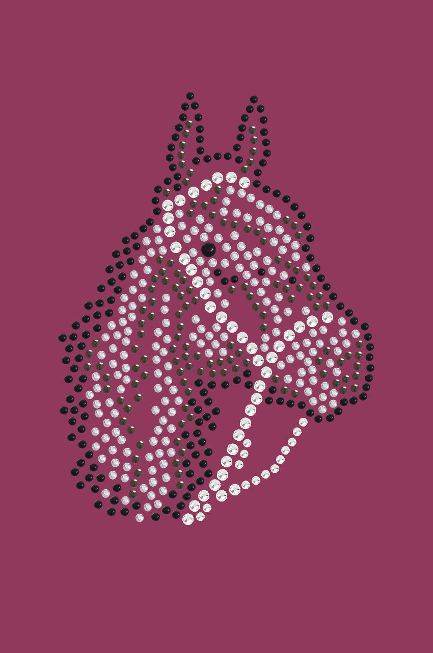 Horse Face (Brown Rhinestuds) - bandana