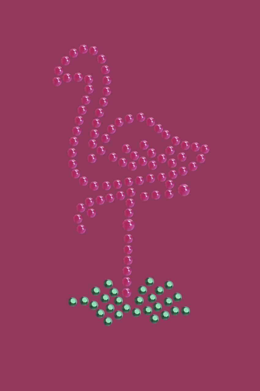 Pink Flamingo in Grass (Small) - Bandanna