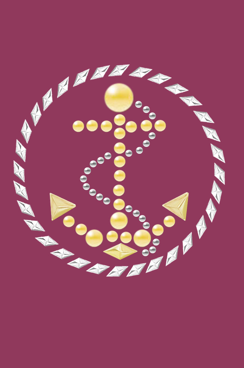 Anchor Circle (Nailhead) - Bandanna