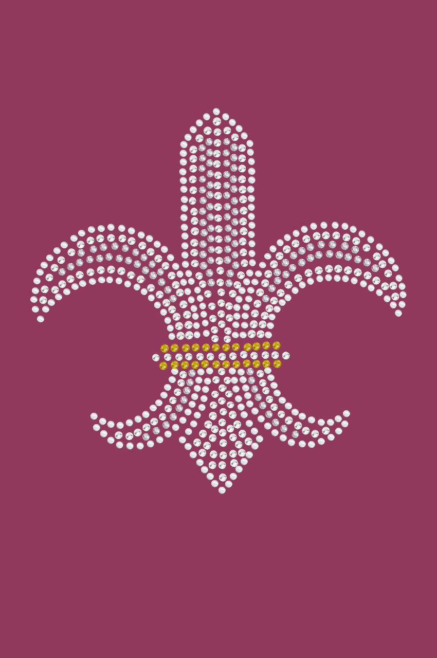 Fleur de Lis (Rhinestones & Nailheads) - Bandanna