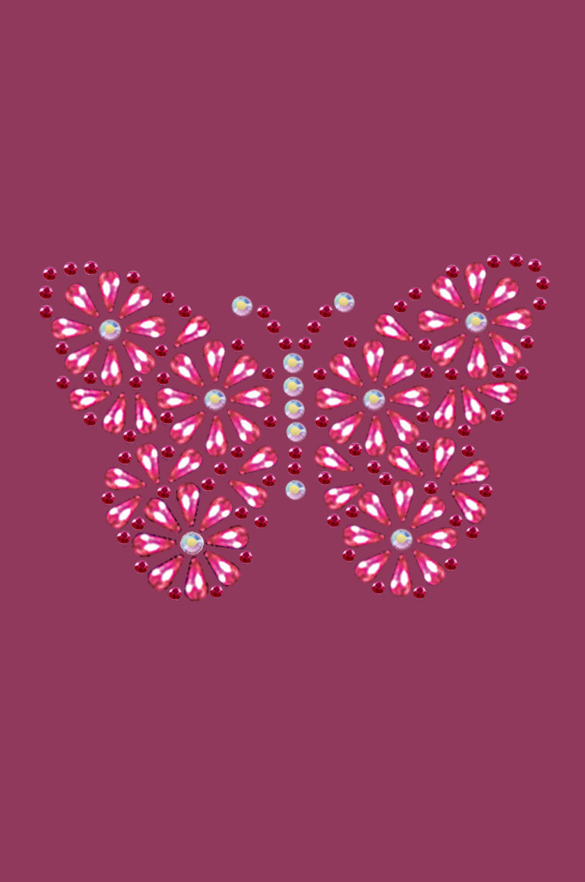 Pink Nailhead Butterfly - Bandannas