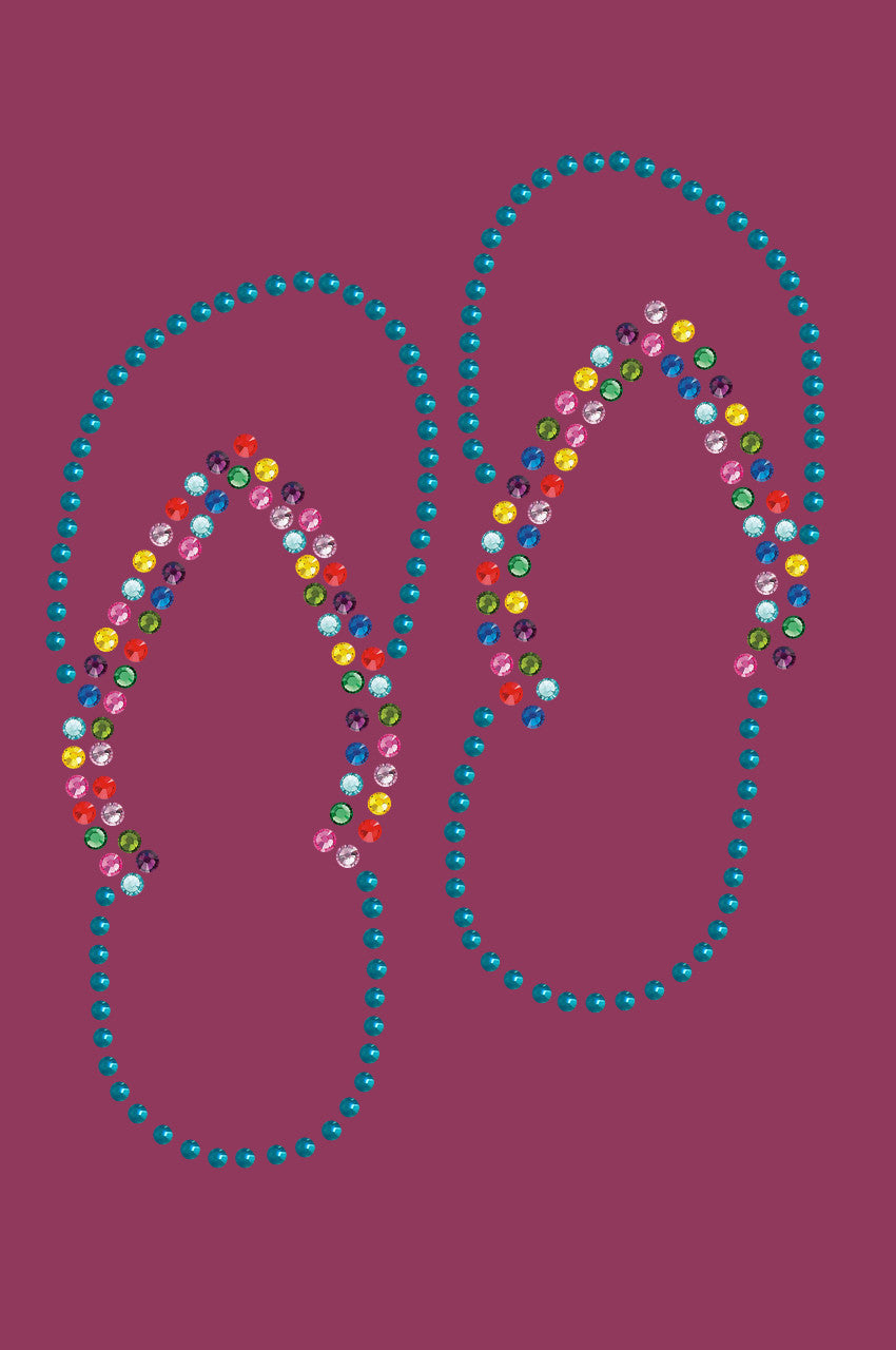 Flip Flops (Turquoise) - Bandanna