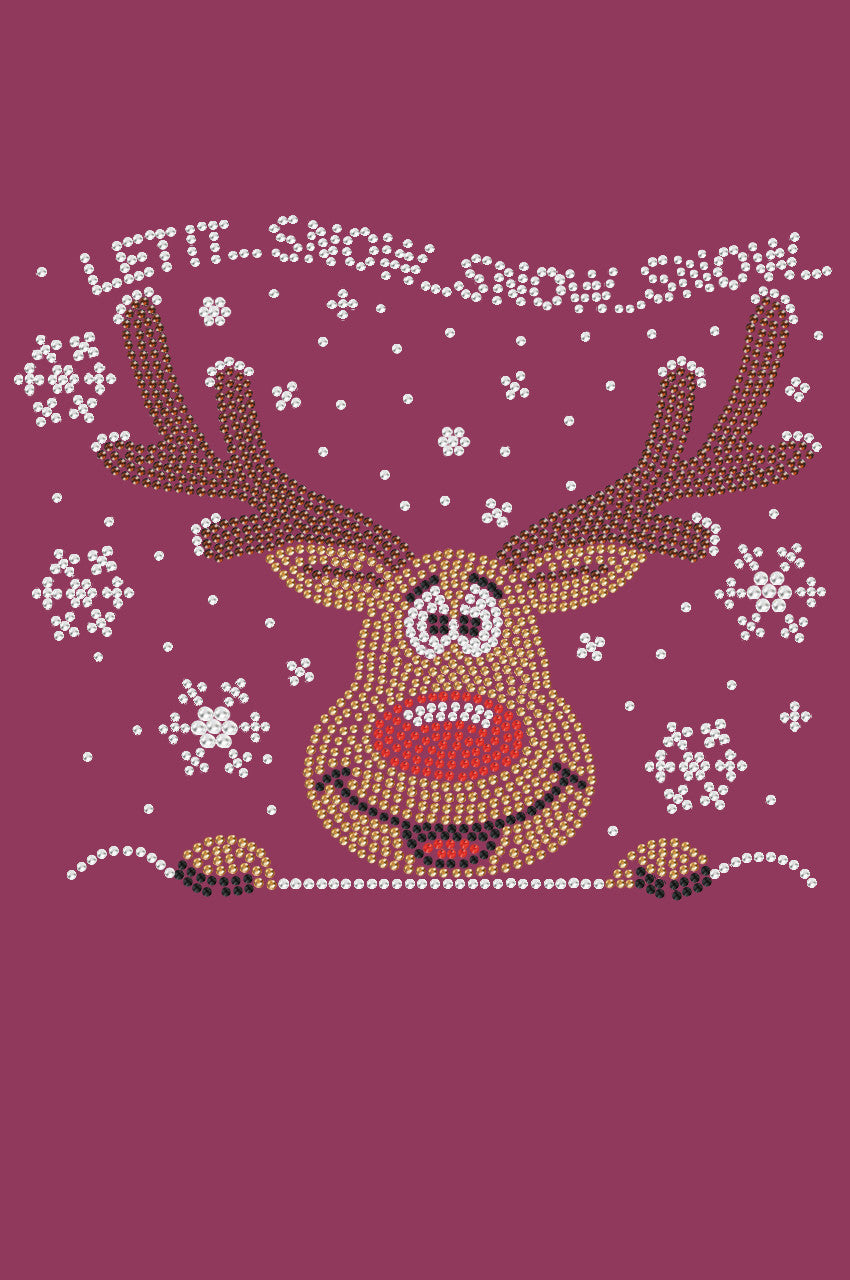 Let it Snow - Red Nose Reindeer - Bandana