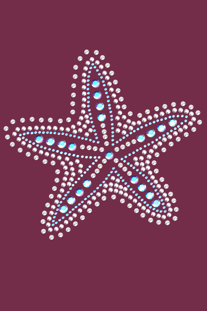 Iridescent AB Starfish - Bandanna