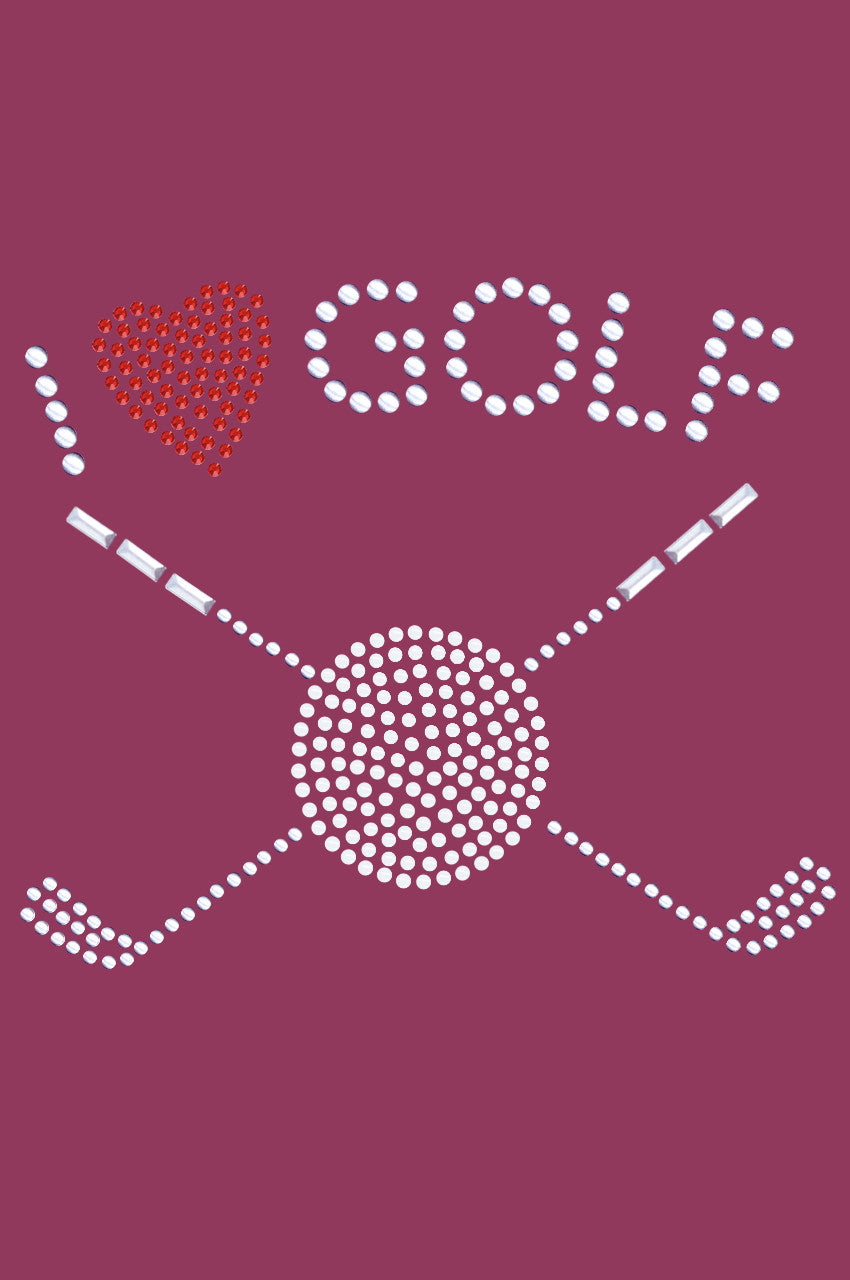 I Love Golf (Small) - Bandana