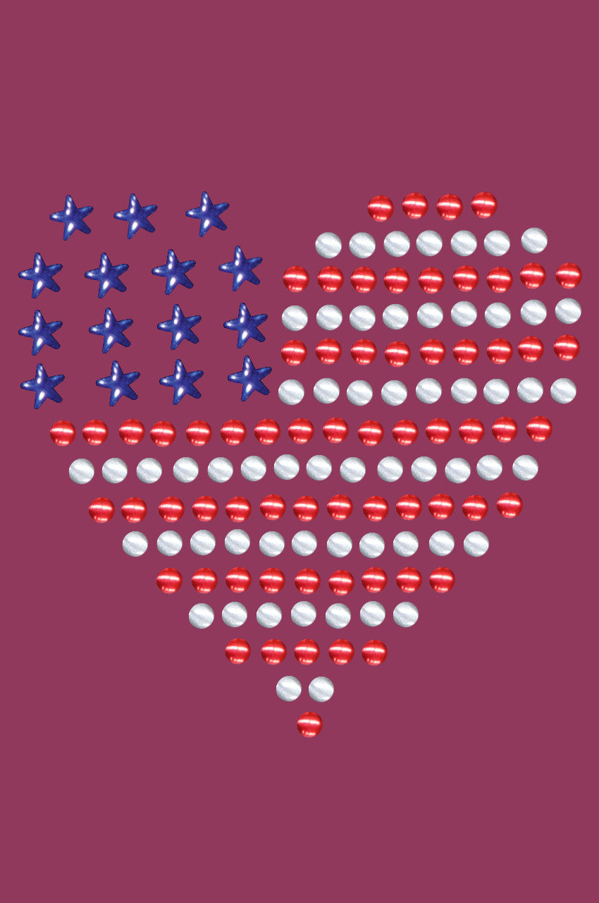 Patriotic Heart 1 Bandanna