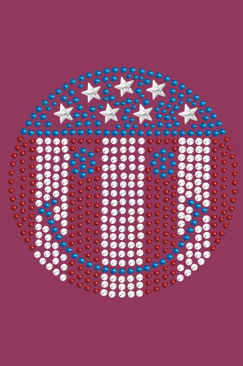 Happy Face Red, White, & Blue -Bandanna