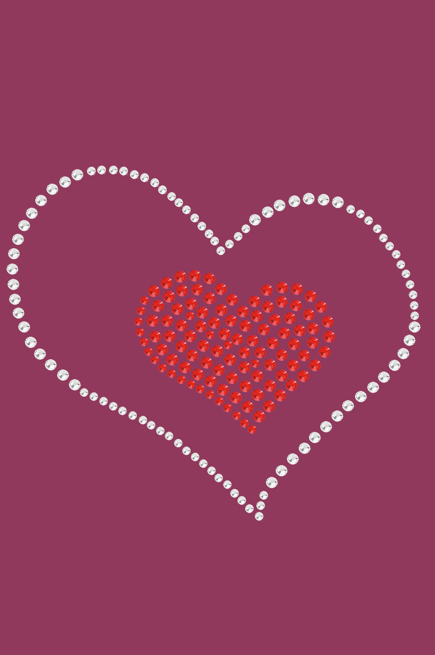 Red Heart inside Heart Bandanna