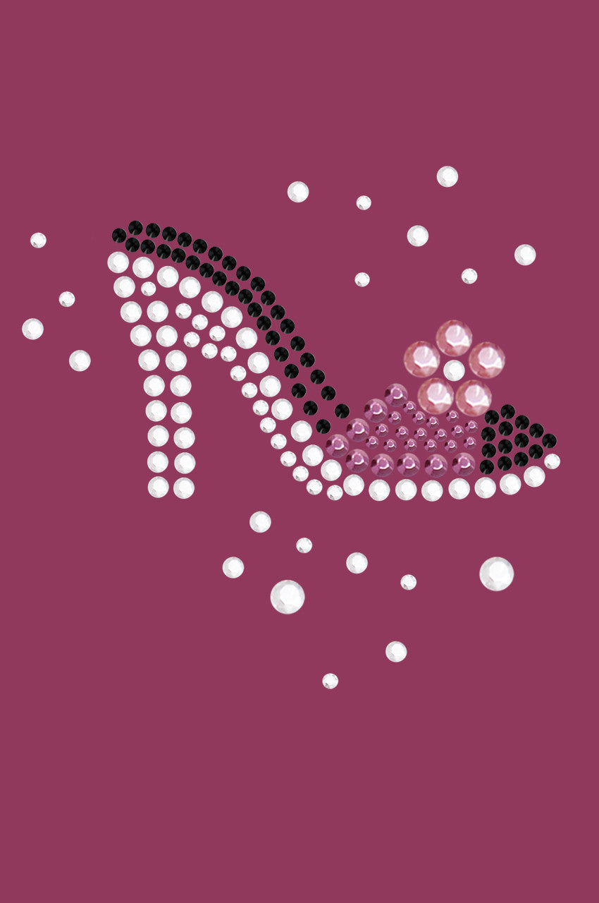 High Heel Shoe (Pink & Black) - Bandanna