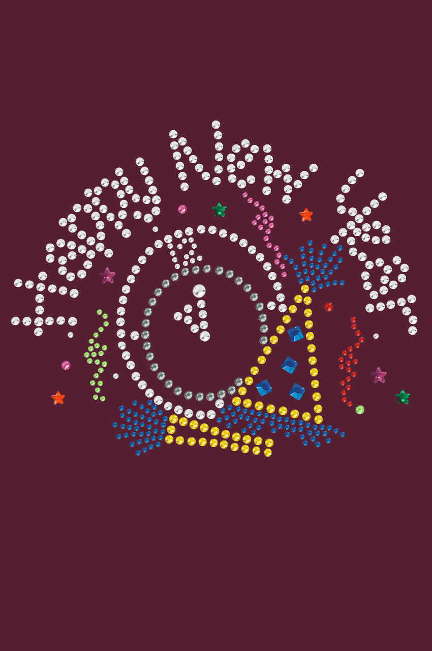 Happy New Year Clock - Bandanna