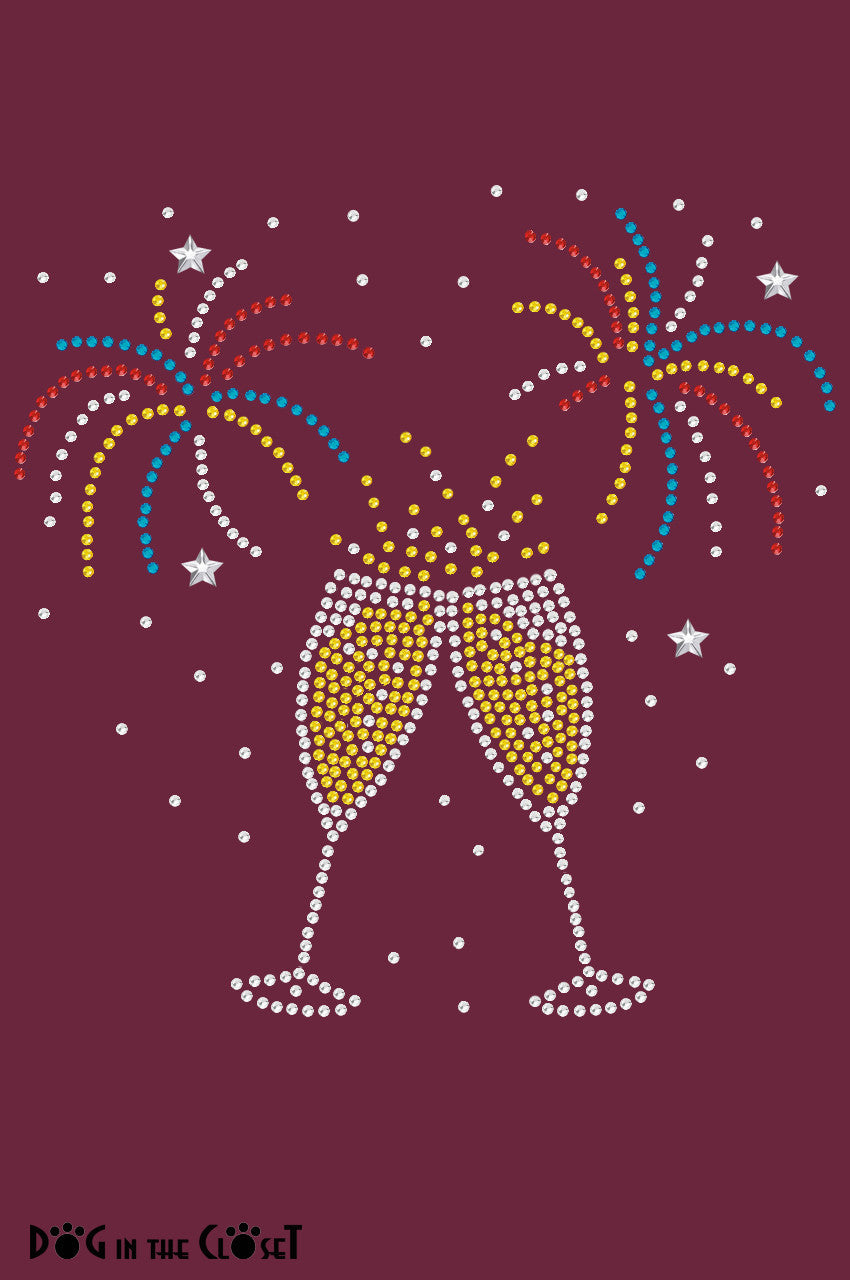 Happy New Year Drink & Fireworks - Bandanna