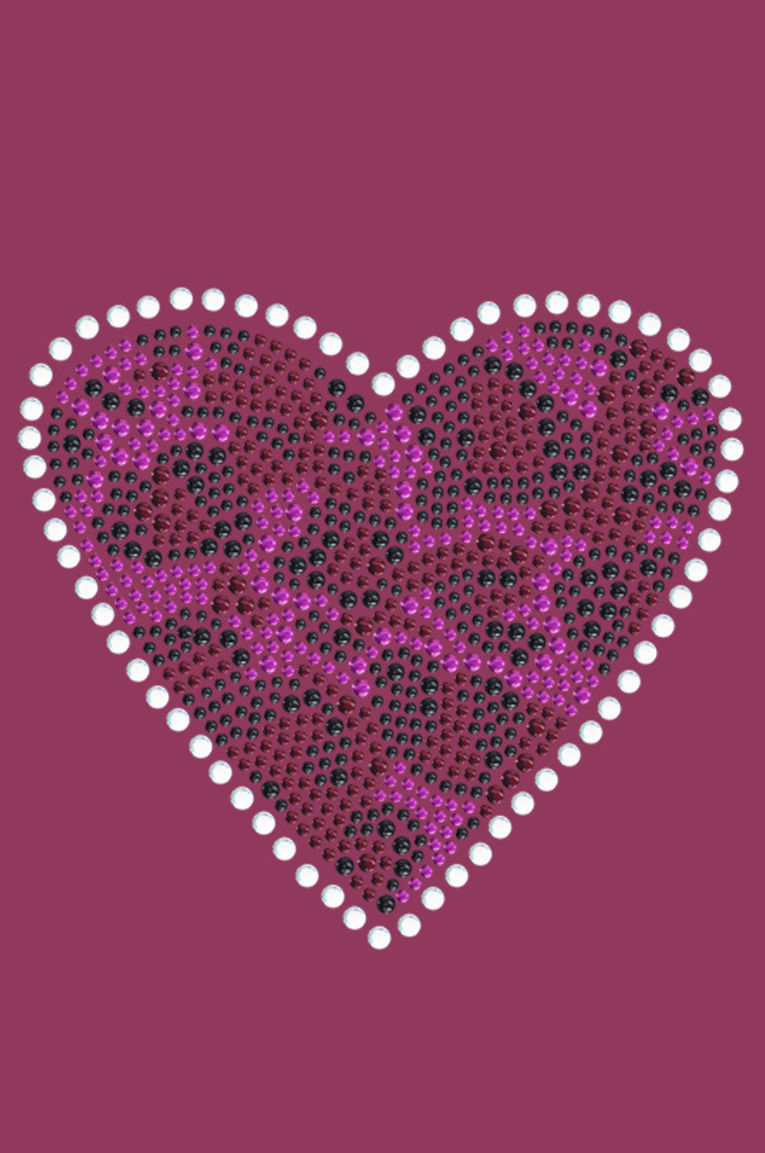 Fuchsia Leopard Heart Bandanna