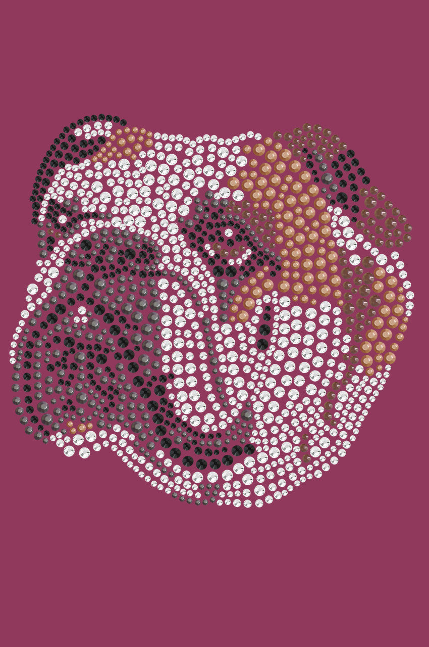 Bulldog Face (Brown) - bandana