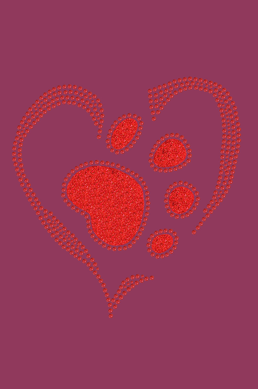 Red Paw Heart - Bandanna