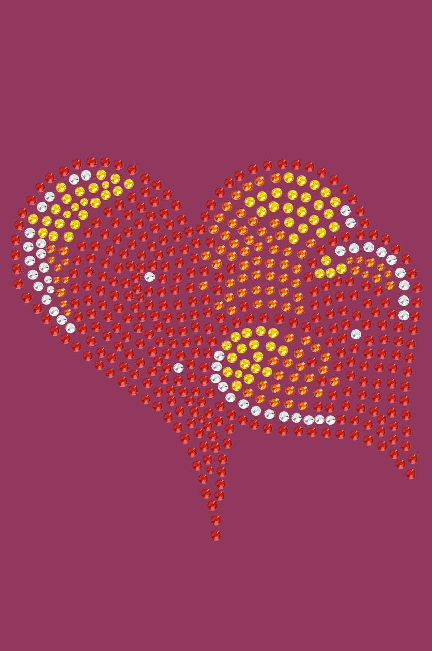 Red, Orange & Yellow Hearts Bandanna