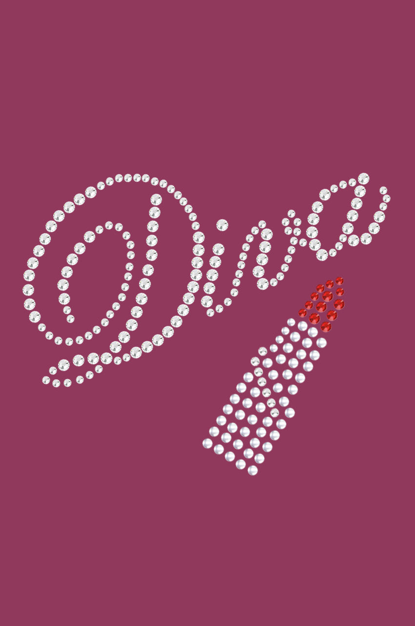 Diva with Austrian crystal Red Lipstick - Bandanna