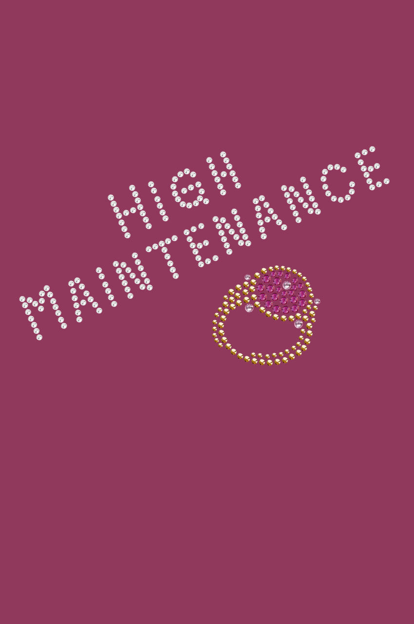 High Maintenance & Austrian crystal Fuchsia Ring - Bandanna