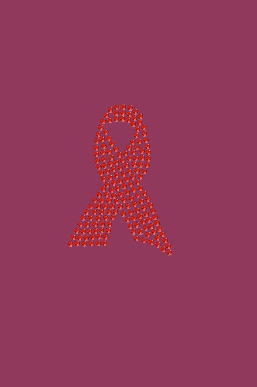 Ribbon (Red Rhinestones) - Bandanna