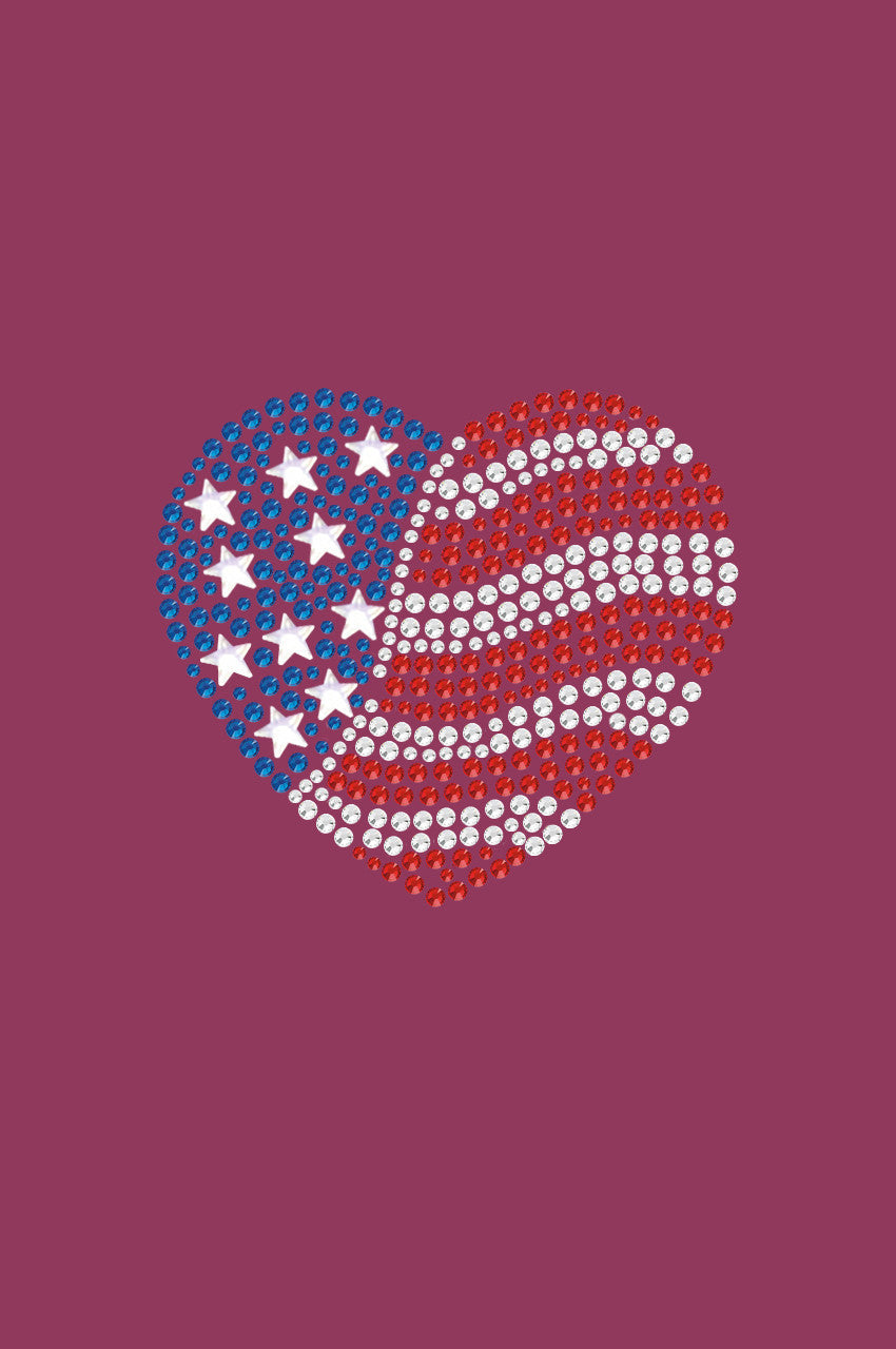 Patriotic Heart 2 Bandanna