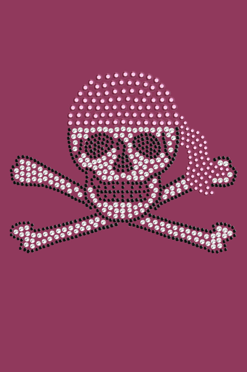 Skull with Pink Bandanna - Bandanna