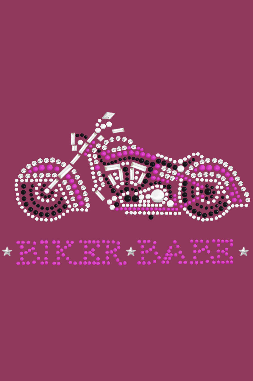 Biker Babe & Pink Motorcycle - Bandanas