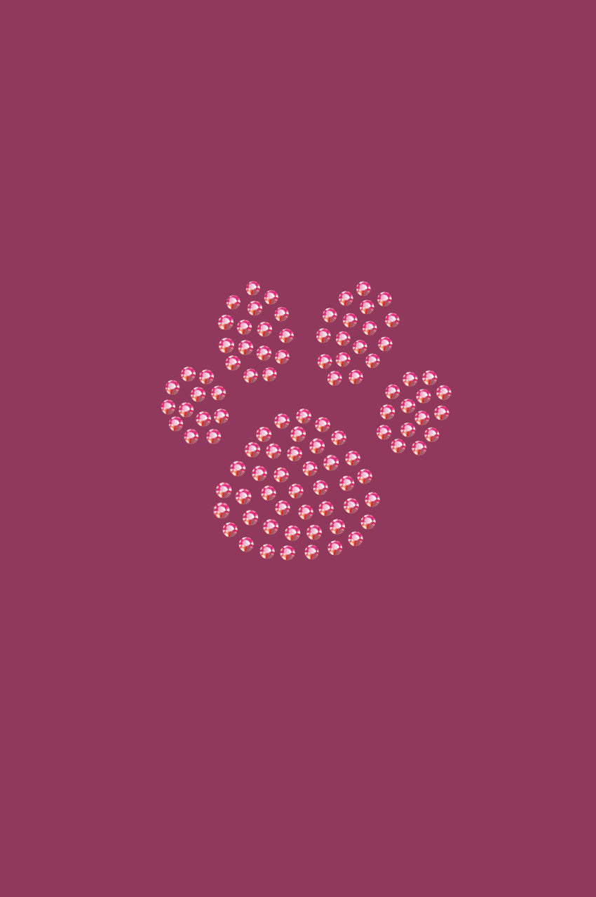 Paw (Pink Rhinestuds) bandana