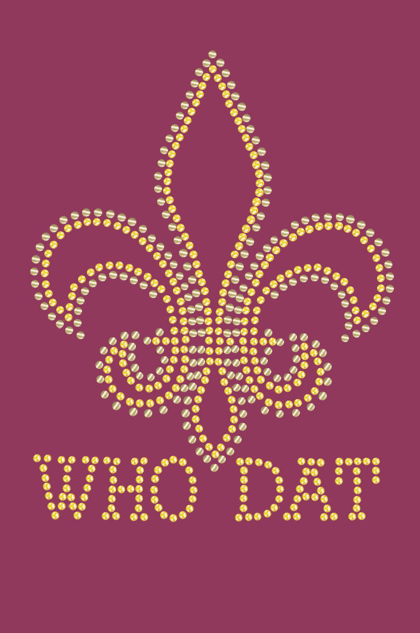 Fleur de Lis with Who Dat - Bandanna