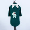 Hello Doggie Baby Deer (green) Forest Green Dog Shirt