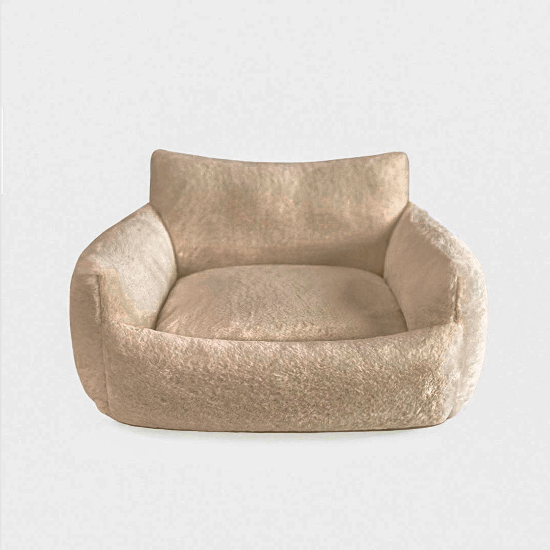 Hello Doggie Baby Sofa Faux Fur Ultra-Plush Dog Bed