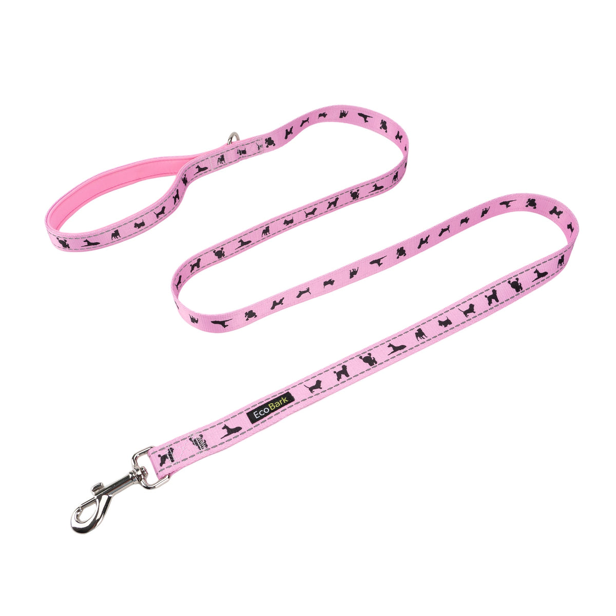 Light pink EcoBark padded dog leash