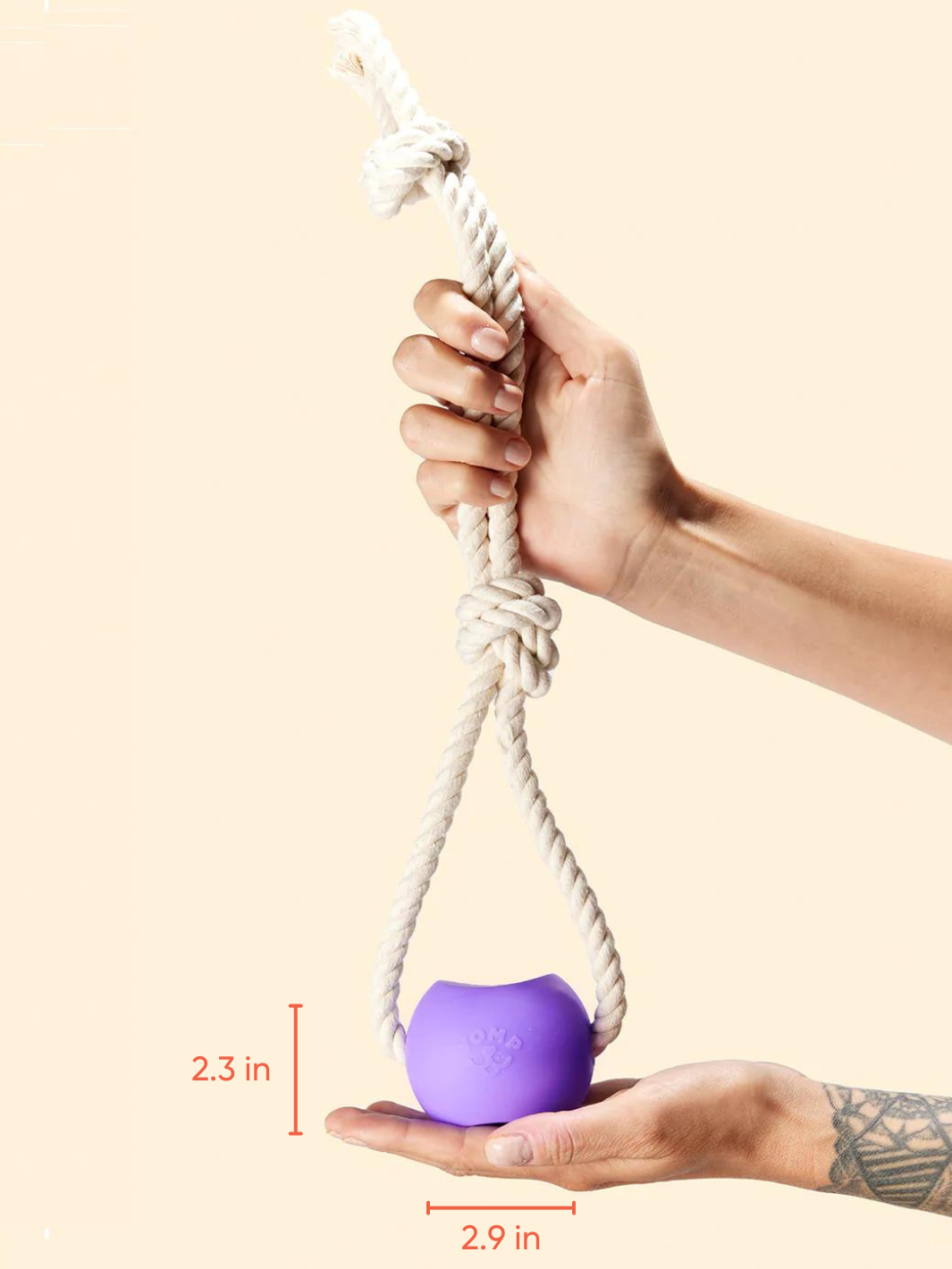 BallRope Rope Dog Toy