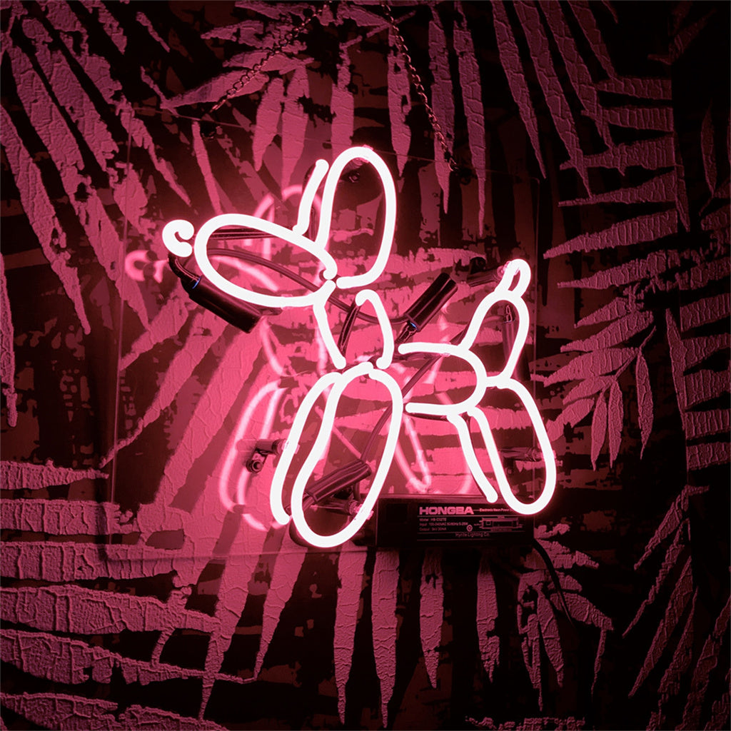 Balloon Dog Real Glass Neon Sign
