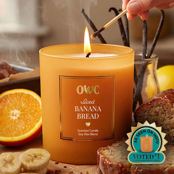 Iced Banana Bread Candle | HT Animal Supply