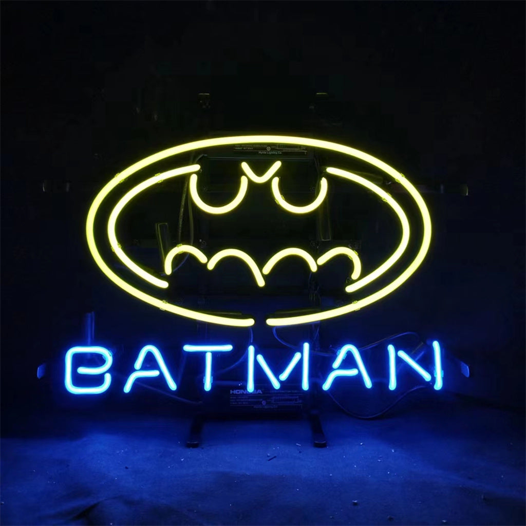 Batman Logo Real Glass Neon Sign