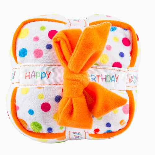 Haute Diggity Dog Happy Birthday Gift Box Plush Dog Toy