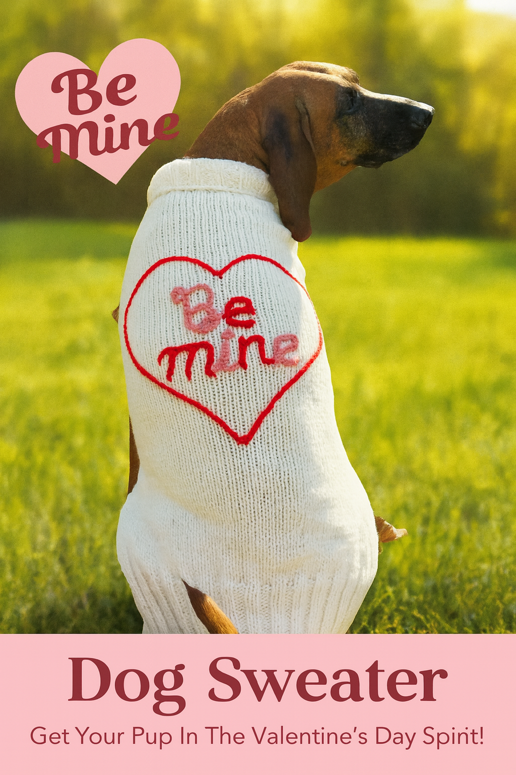 Be Mine Dog Sweater