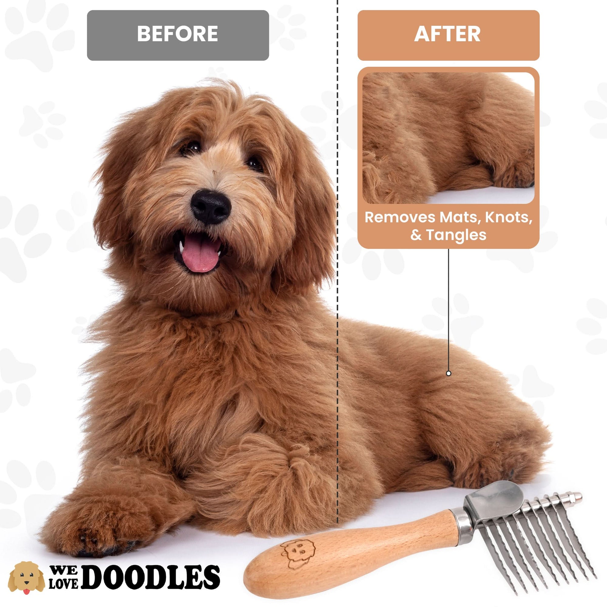 Dematting Rake for Dogs - Dematting Tool
