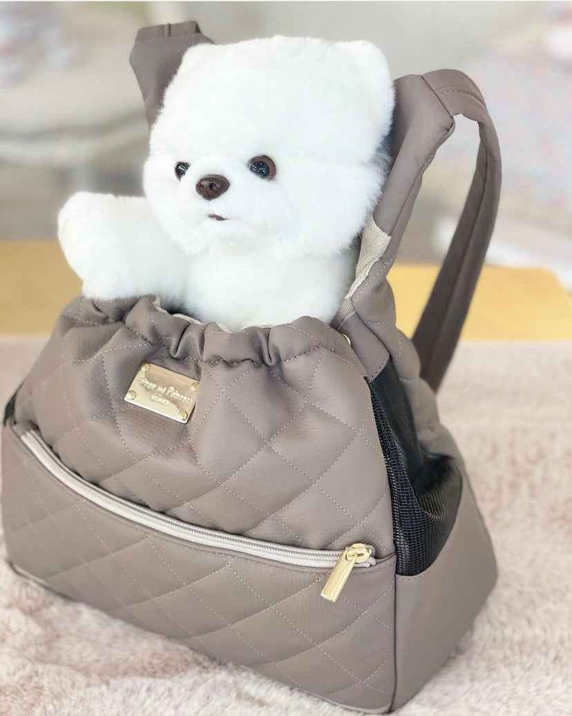 Dog Pouch Carrier - Beige