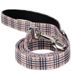 EcoBark Tan Plaid Dog Leash- Padded Comfort Grip Leash - 4ft, 5ft, and 6ft Leash for Small and Medium Dogs
