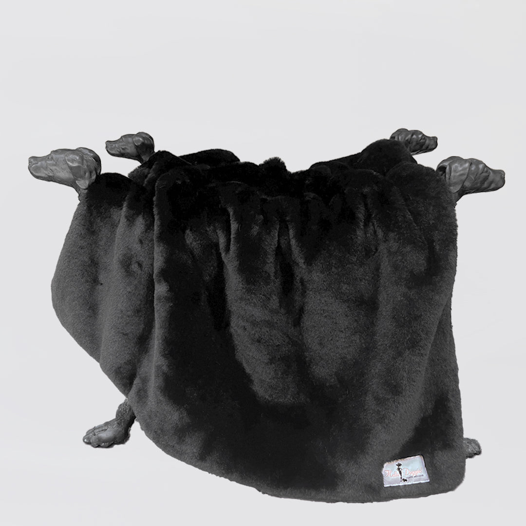 Hello Doggie Big Baby Faux Fur Truffle Dog Blanket