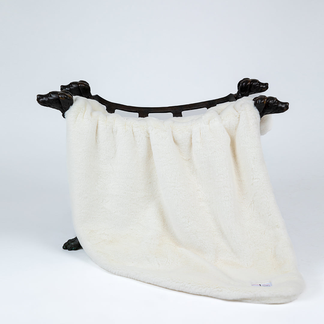 Hello Doggie Big Baby Faux Fur Caviar Dog Blanket