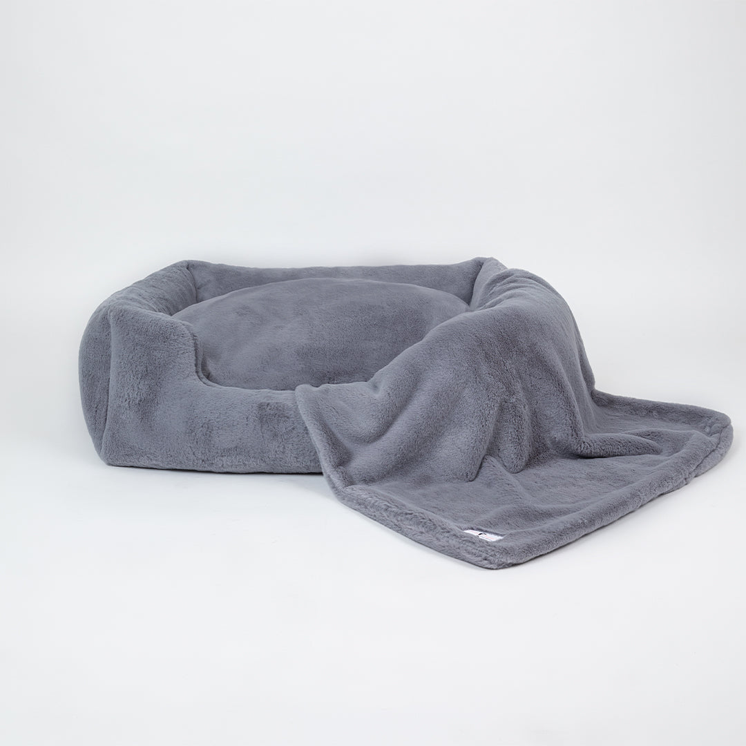 Hello Doggie Big Baby Faux Fur Ultra-Plush Natural Dog Bed
