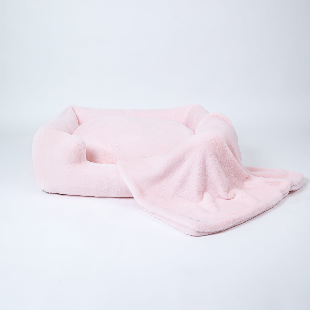 Hello Doggie Big Baby Faux Fur Ultra-Plush Angora Dog Bed