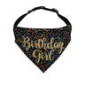 Birthday Girl Dog Bandana | Black Streamers