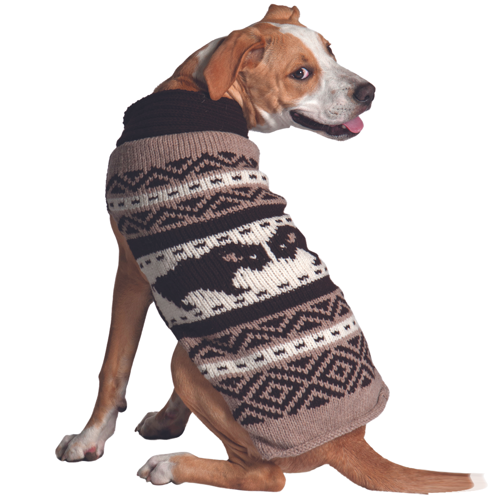 Chilly Dog Bison Wool Dog Sweater